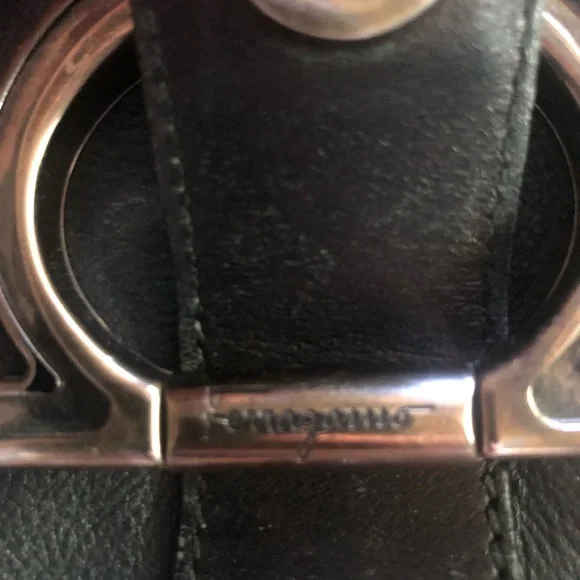 Salvatore Ferragamo Gancini Metal Fittings Leather Tote Bag. - Picture 6 of 16